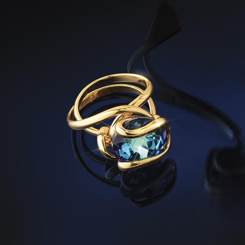 Lake Garda Blue Cuff & Ring
